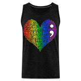 2023 Rainbow Party HEART Tank Unisex/Mens - charcoal grey