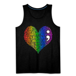 2023 Rainbow Party HEART Tank Unisex/Mens - charcoal grey