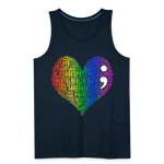 2023 Rainbow Party HEART Tank Unisex/Mens - deep navy