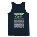 2023 Rainbow Party HEART Tank Unisex/Mens - deep navy