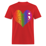 2023 Rainbow Party HEART Tee Unisex/Mens - red