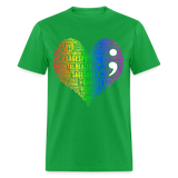 2023 Rainbow Party HEART Tee Unisex/Mens - bright green