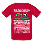 2023 Rainbow Party HEART Youth Tee - red