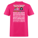 *SWEARY* 2023 Rainbow Party HEART Tee Unisex/Mens - fuchsia