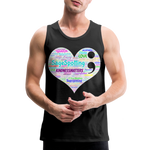 *SWEARY* 2023 Rainbow Party HEART Tank Unisex/Mens - black