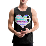 *SWEARY* 2023 Rainbow Party HEART Tank Unisex/Mens - black