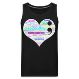 *SWEARY* 2023 Rainbow Party HEART Tank Unisex/Mens - black