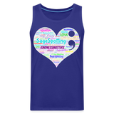 *SWEARY* 2023 Rainbow Party HEART Tank Unisex/Mens - royal blue