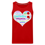 *SWEARY* 2023 Rainbow Party HEART Tank Unisex/Mens - red