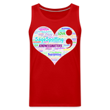*SWEARY* 2023 Rainbow Party HEART Tank Unisex/Mens - red