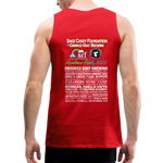 *SWEARY* 2023 Rainbow Party HEART Tank Unisex/Mens - red