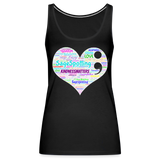 *SWEARY* 2023 Rainbow Party HEART Tank Womens - black