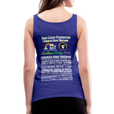 *SWEARY* 2023 Rainbow Party HEART Tank Womens - royal blue