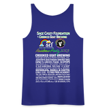 *SWEARY* 2023 Rainbow Party HEART Tank Womens - royal blue