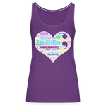 *SWEARY* 2023 Rainbow Party HEART Tank Womens - purple