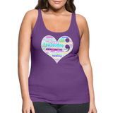 *SWEARY* 2023 Rainbow Party HEART Tank Womens - purple