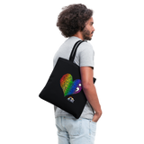 2023 Rainbow Party (HEART Logo/BeKind Logo) Cotton Tote - black