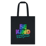 2023 Rainbow Party (HEART Logo/BeKind Logo) Cotton Tote - black