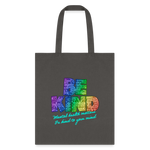 2023 Rainbow Party (HEART Logo/BeKind Logo) Cotton Tote - charcoal