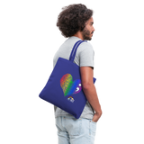 2023 Rainbow Party (HEART Logo/BeKind Logo) Cotton Tote - royal blue