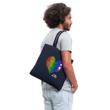 2023 Rainbow Party (HEART Logo/BeKind Logo) Cotton Tote - navy