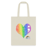 2023 Rainbow Party (HEART Logo/BeKind Logo) Cotton Tote - natural