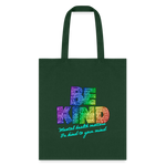 2023 Rainbow Party (HEART Logo/BeKind Logo) Cotton Tote - forest green