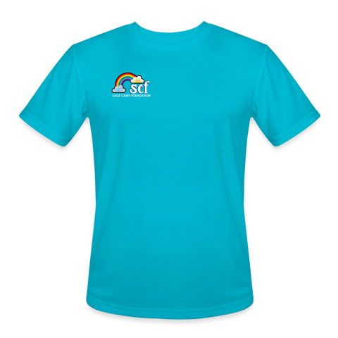 SCF Heart /Kindness Matters Athletic Performance T-Shirt - turquoise