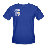 SCF Be A Rainbow / Semicolon Athletic Performance T-Shirt - royal blue