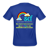 SCF Be A Rainbow / Semicolon Athletic Performance T-Shirt - royal blue