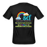 SCF Be A Rainbow / Semicolon Athletic Performance T-Shirt - black