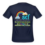 SCF Be A Rainbow / Semicolon Athletic Performance T-Shirt - navy