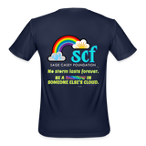 SCF Be A Rainbow / Semicolon Athletic Performance T-Shirt - navy