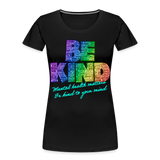BE KIND / SCF Logo Tee Womens Roll Cuff Tee - black