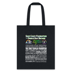 2024 Rainbow Party *SMILE IF YOU'RE GAY* TOTE BAG - black