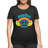 2024 SMILE Women’s Curvy T-Shirt - deep heather