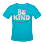 2024 BE KIND Men’s Moisture Wicking Performance T-Shirt - turquoise