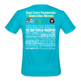 2024 BE KIND Men’s Moisture Wicking Performance T-Shirt - turquoise