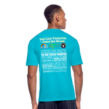 2024 BE KIND Men’s Moisture Wicking Performance T-Shirt - turquoise