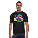 2024 SMILE Men’s Moisture Wicking Performance T-Shirt - black