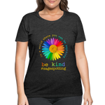 2024 *BE KIND DAISY* Women’s Curvy T-Shirt - deep heather