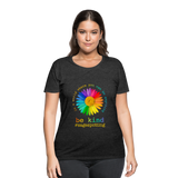 2024 *BE KIND DAISY* Women’s Curvy T-Shirt - deep heather