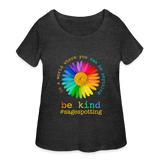 2024 *BE KIND DAISY* Women’s Curvy T-Shirt - deep heather