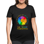 2024 *BE KIND DAISY* Women’s Curvy T-Shirt - black