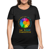 2024 *BE KIND DAISY* Women’s Curvy T-Shirt - black