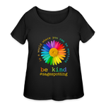 2024 *BE KIND DAISY* Women’s Curvy T-Shirt - black