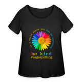 2024 *BE KIND DAISY* Women’s Curvy T-Shirt - black