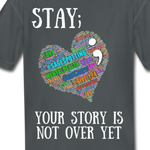 Kids' Athletic T-Shirt WordCloud Heart Semicolon /  Classic SCF Logo