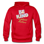 Be Kind (WordCloud) Gildan Heavy Blend Adult Hoodie - red