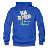 Be Kind (WordCloud) Gildan Heavy Blend Adult Hoodie - royal blue